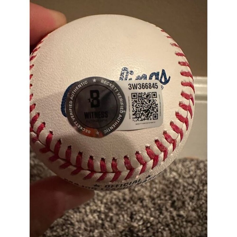 Adrian Beltre signed autographed OMLB Baseball Texas Rangers HOF'er Beckett - Picture 3 of 3